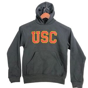 USC Trojans Heritage Collection Youth S Black Pullover Hoodie Red Gold Logo
